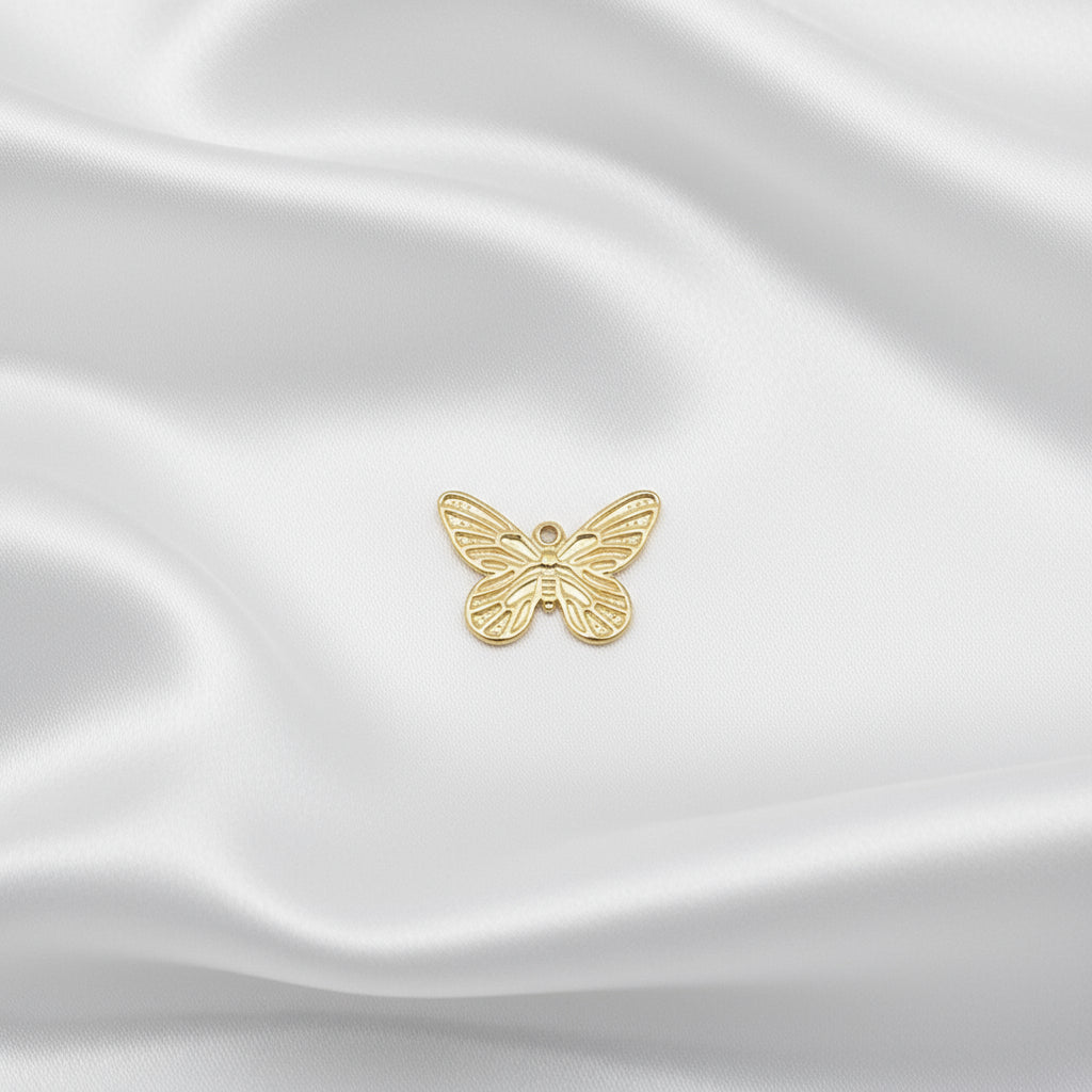 Charm grand Papillon doré
