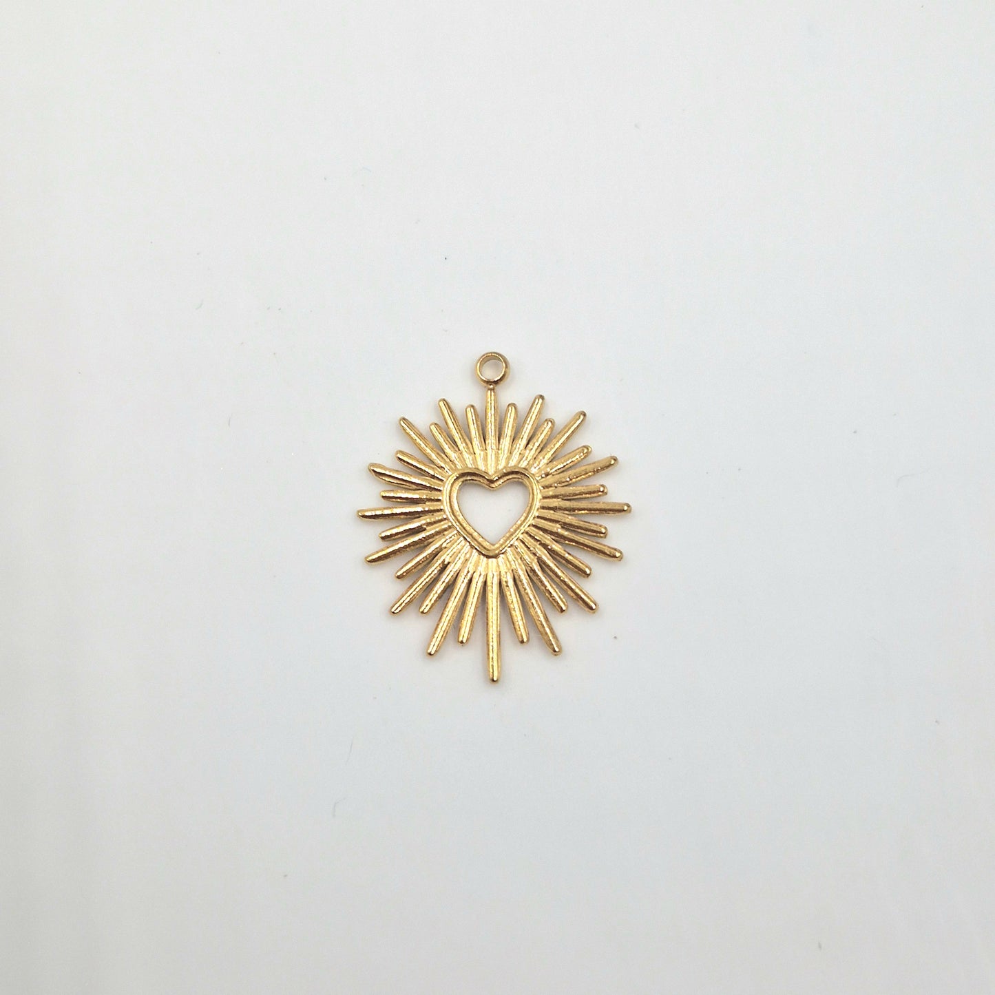 Charm Coeur céleste doré