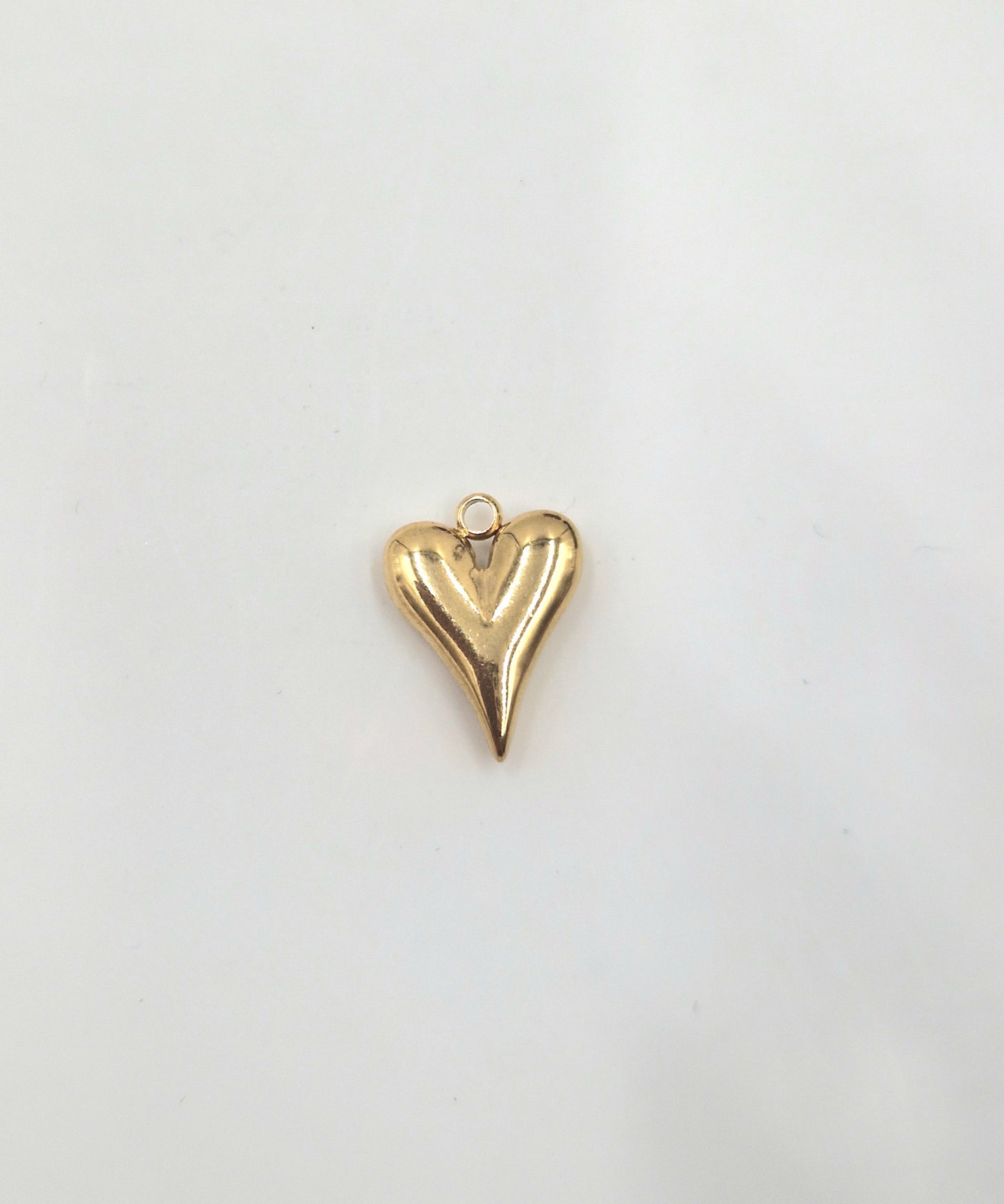 Charm Coeur bubule doré