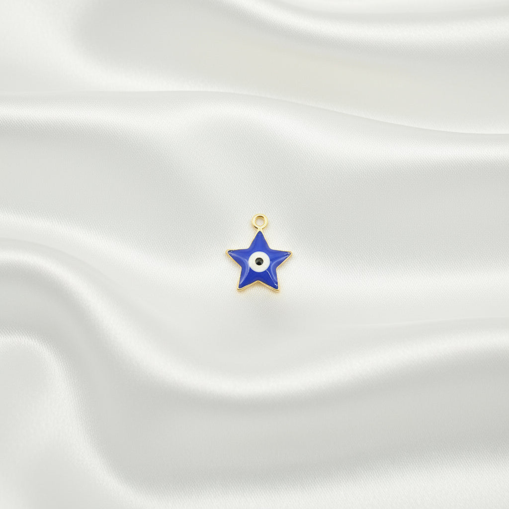 Charm mini Etoile Oeil maléfique doré