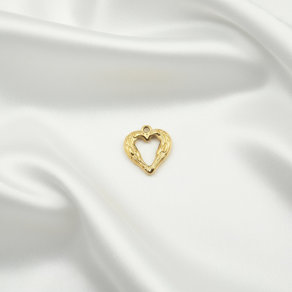 Charm Coeur creu doré