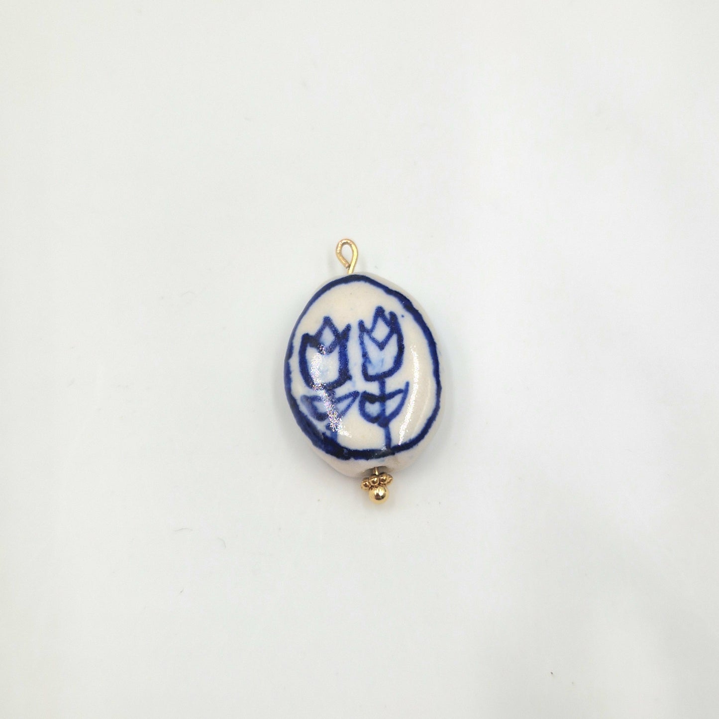 Charm Perle céramique Tulipe