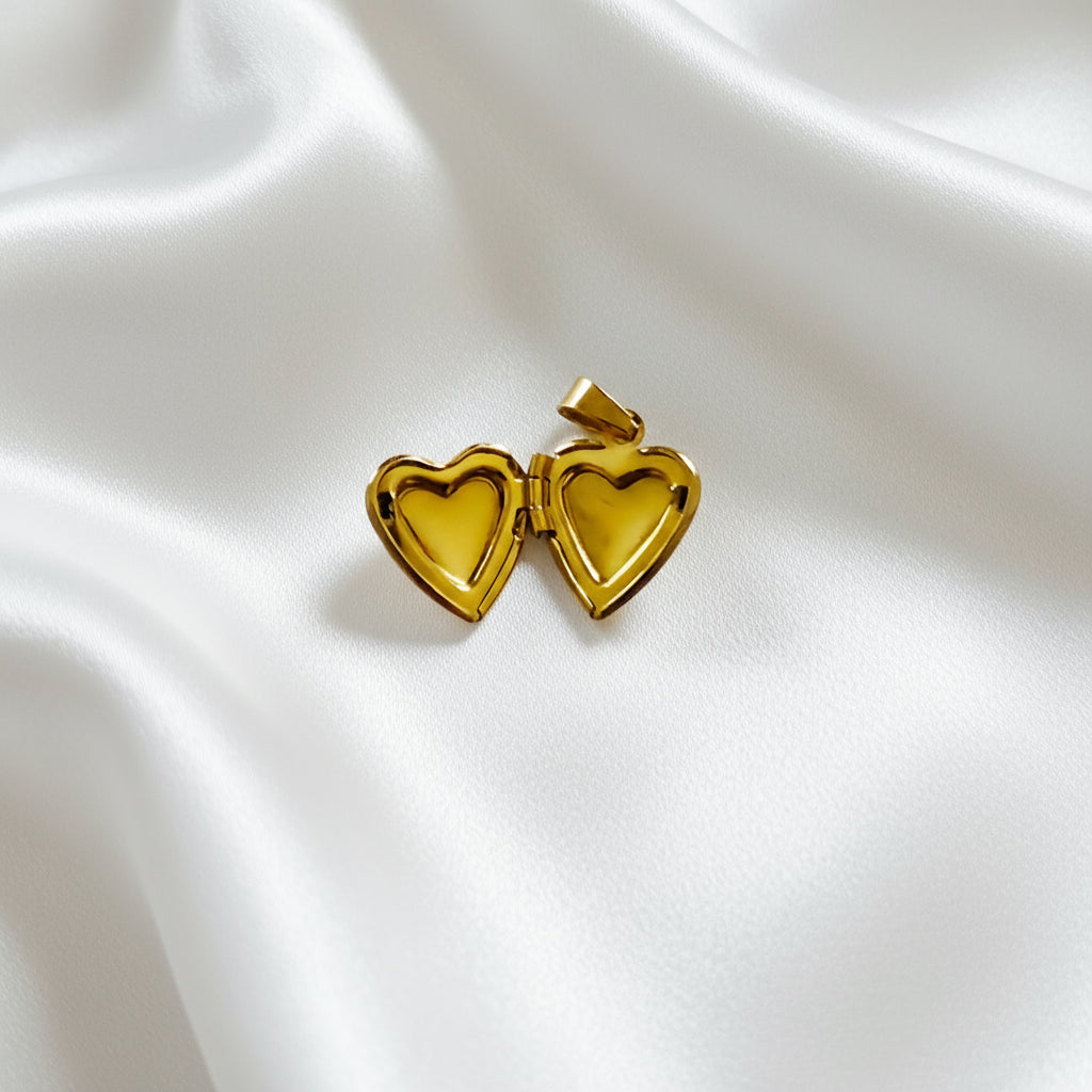 Charm Coeur porte photo doré