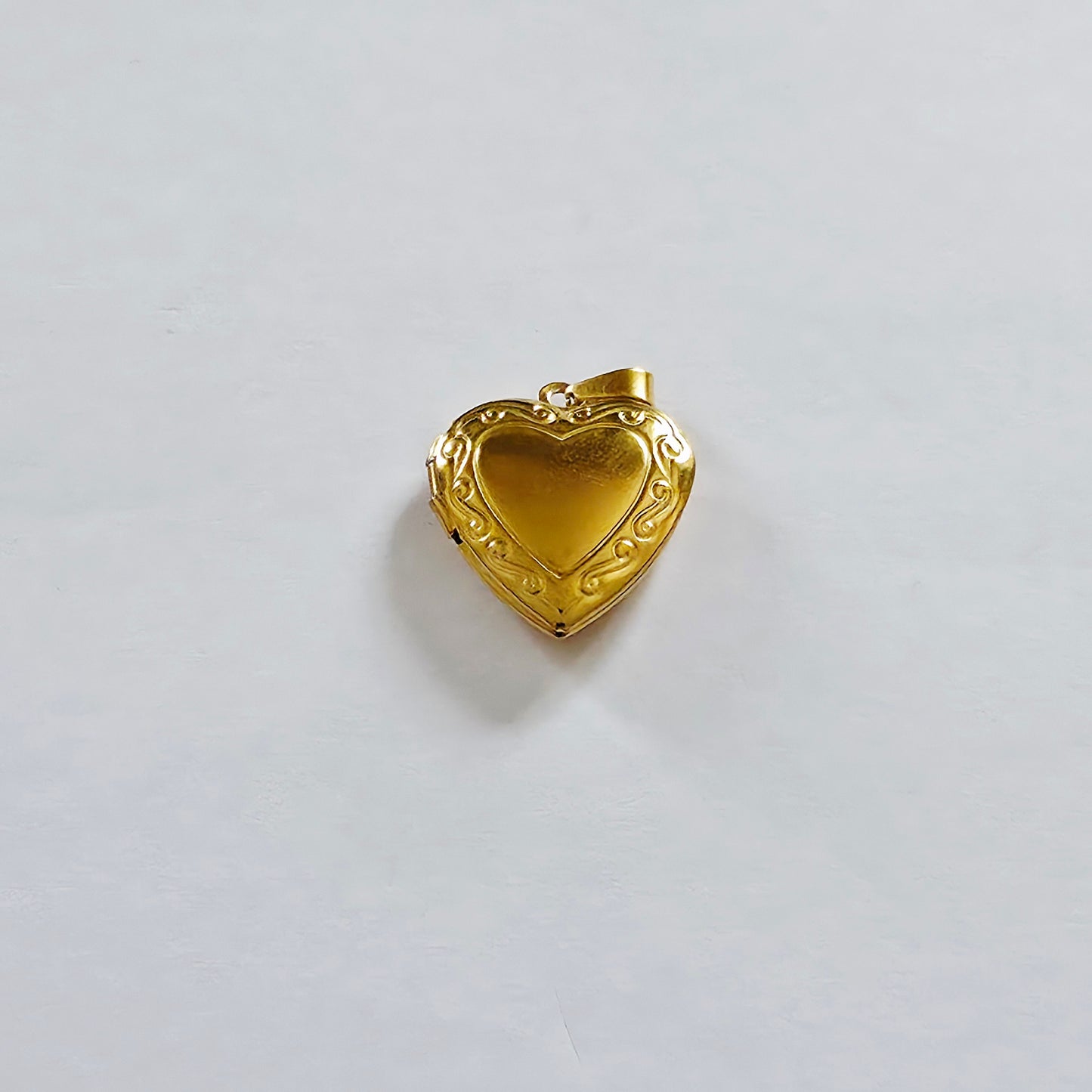 Charm Coeur porte photo doré