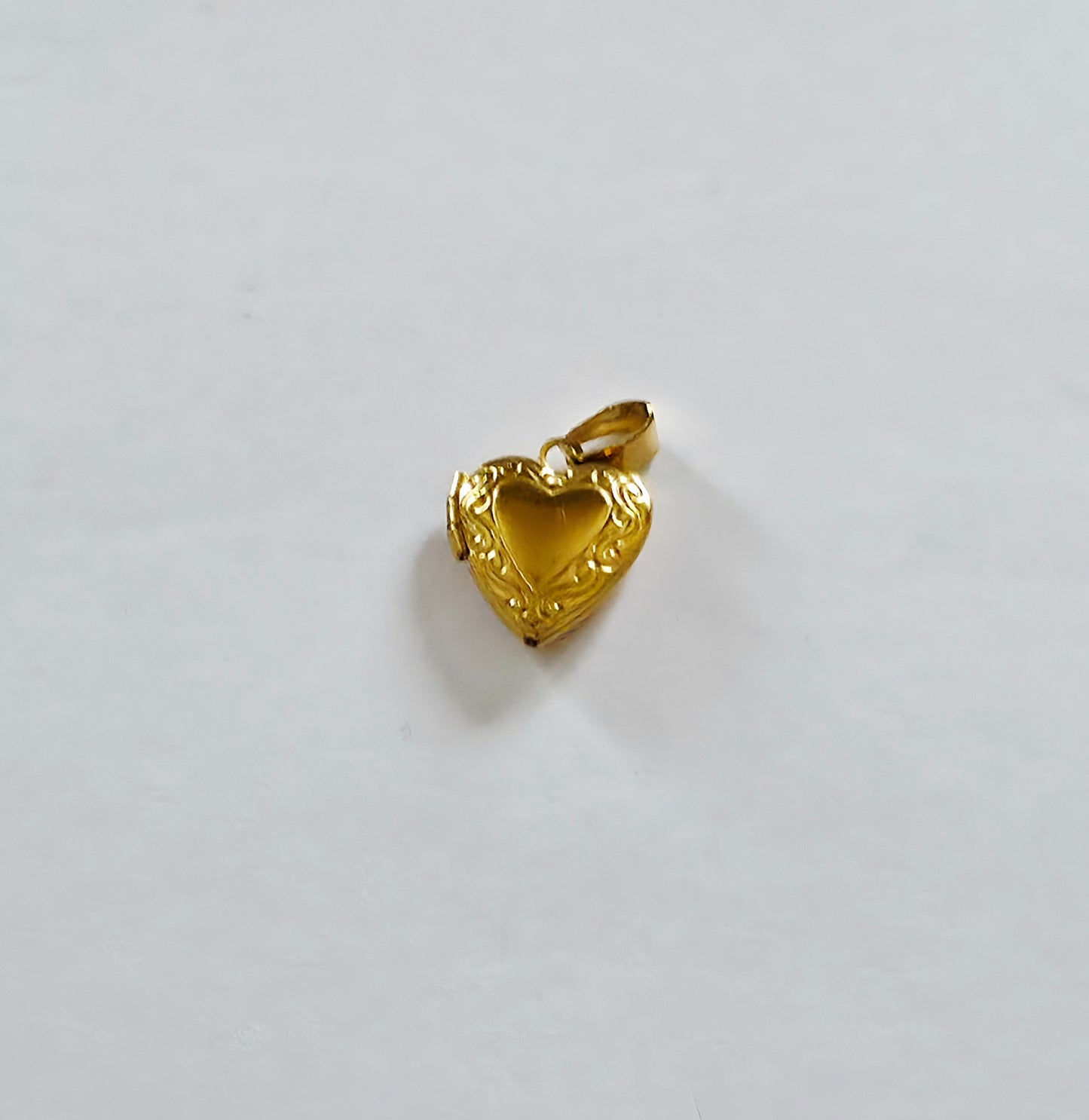 Charm Coeur porte photo doré