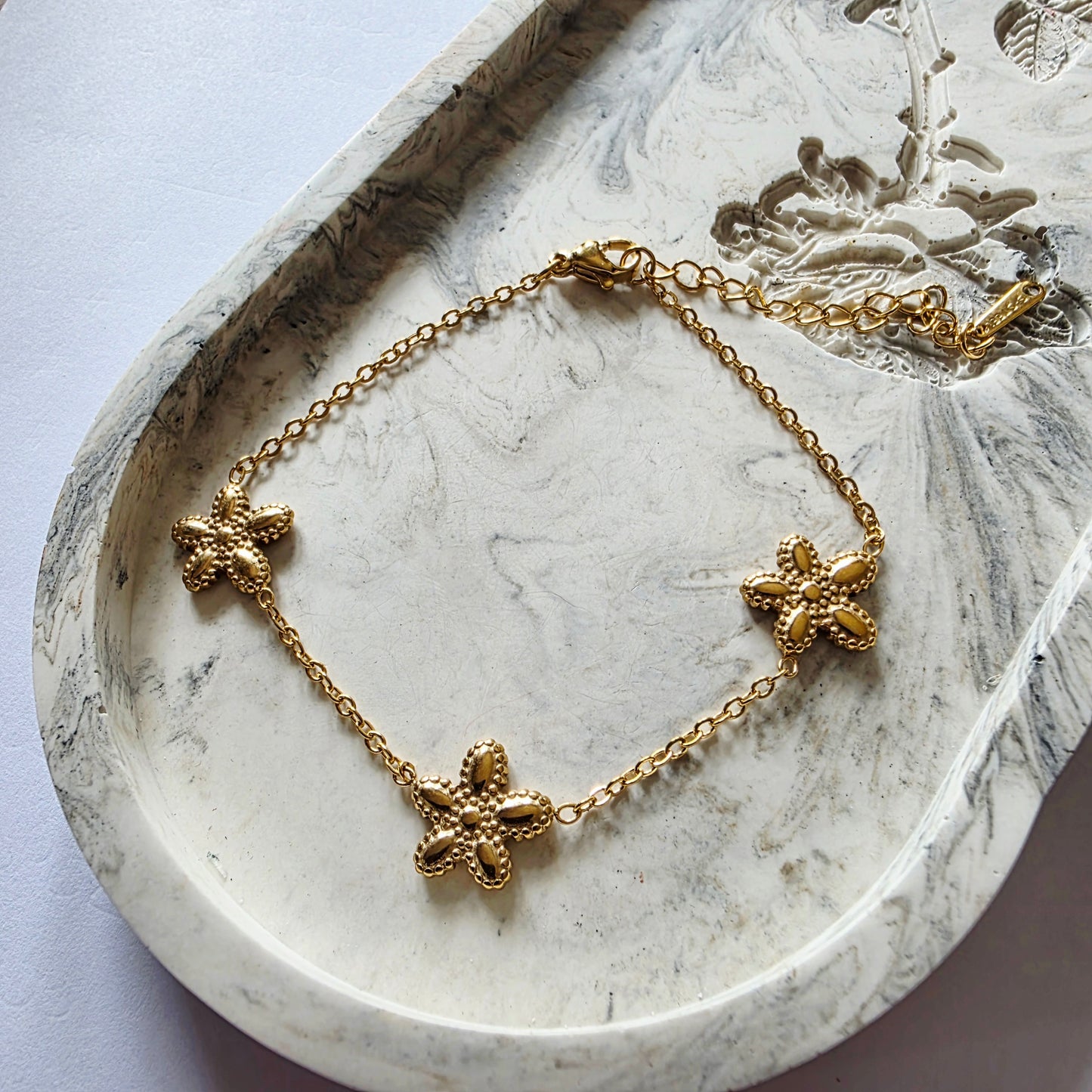 Bracelet trio de fleurs