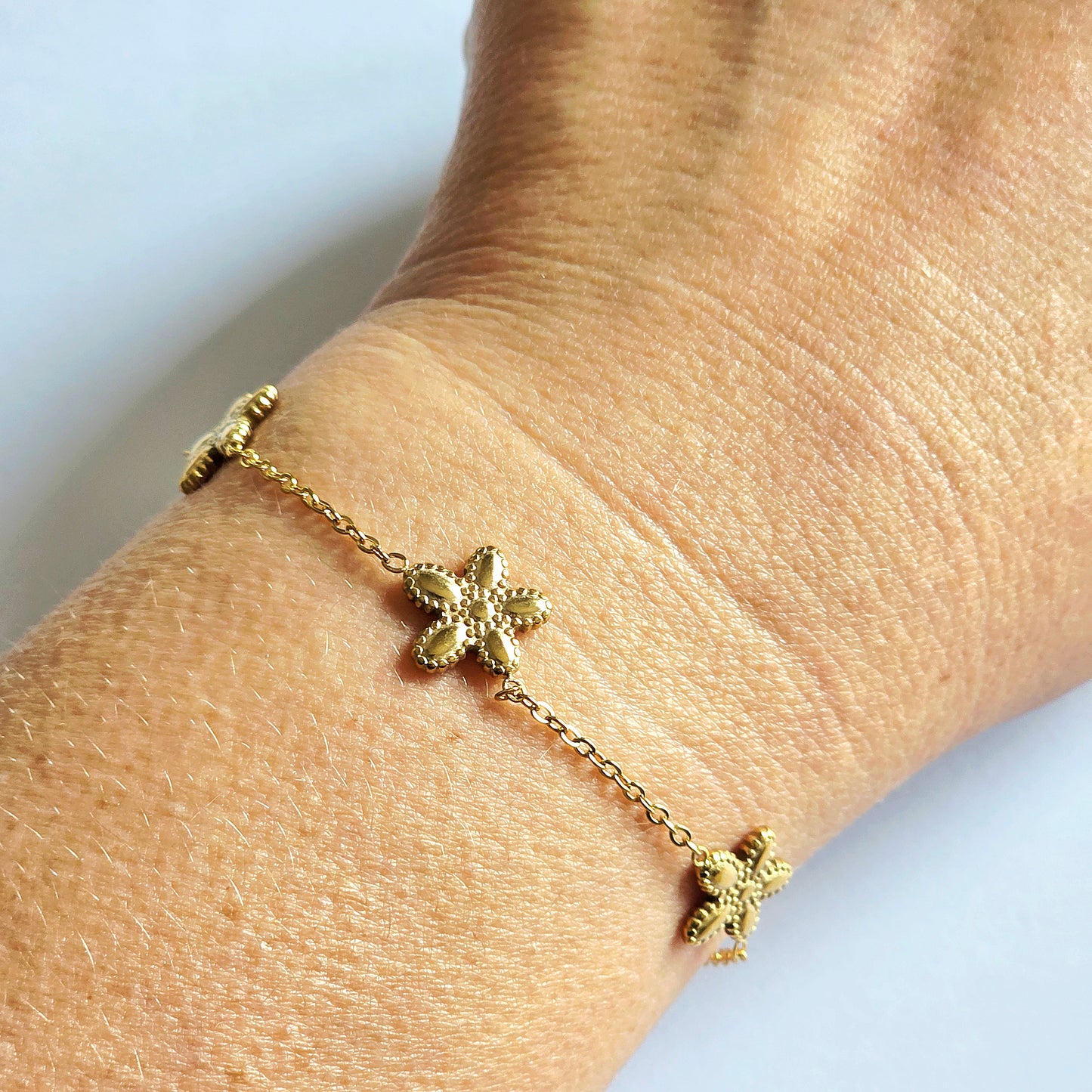 Bracelet trio de fleurs