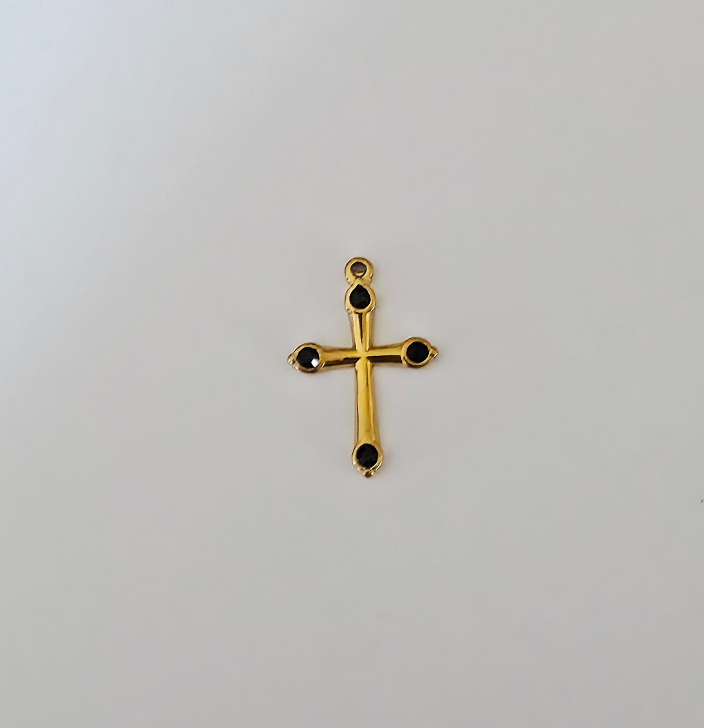 Charm Croix zircon blanc