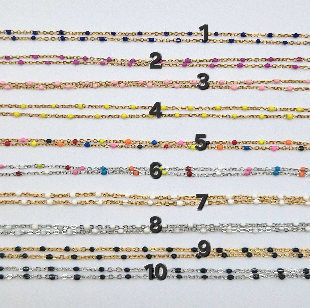 Chaine seule perles