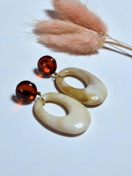 Boucles d'oreilles Ovaline
