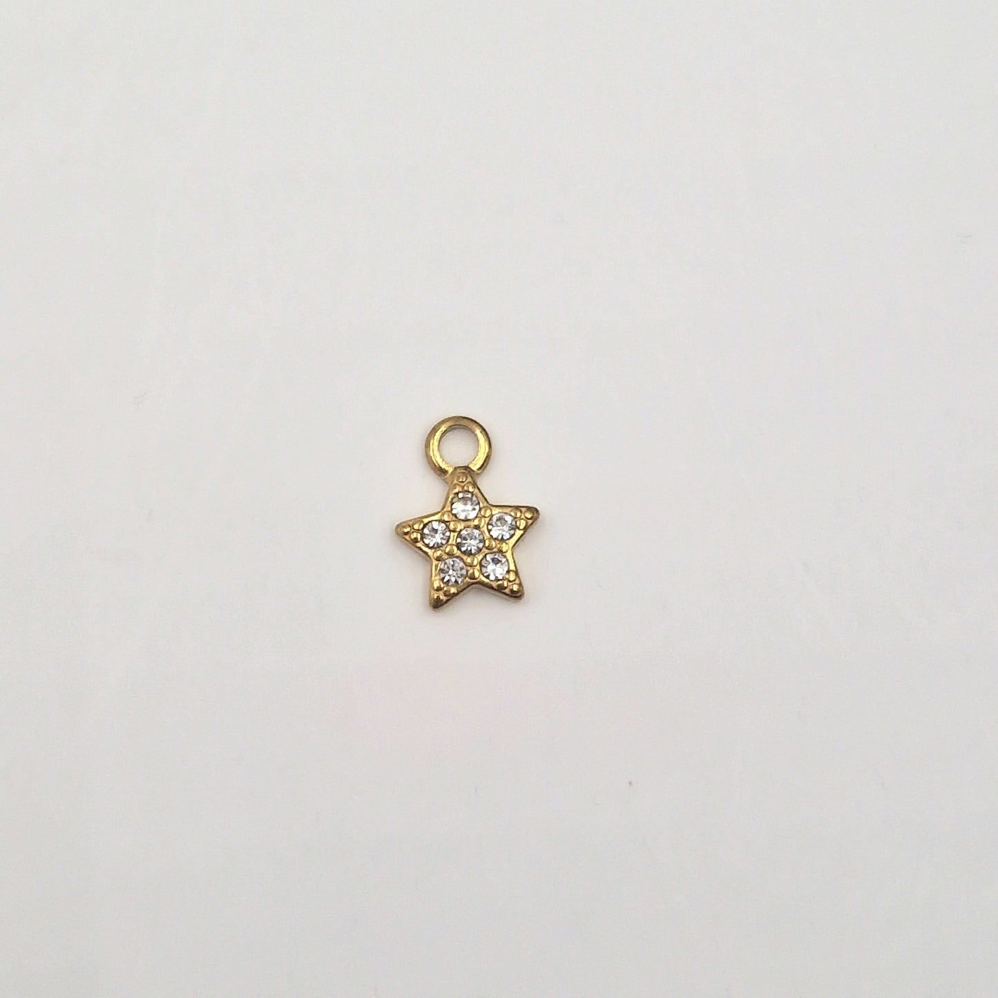 Charm  mini Etoile doré strass