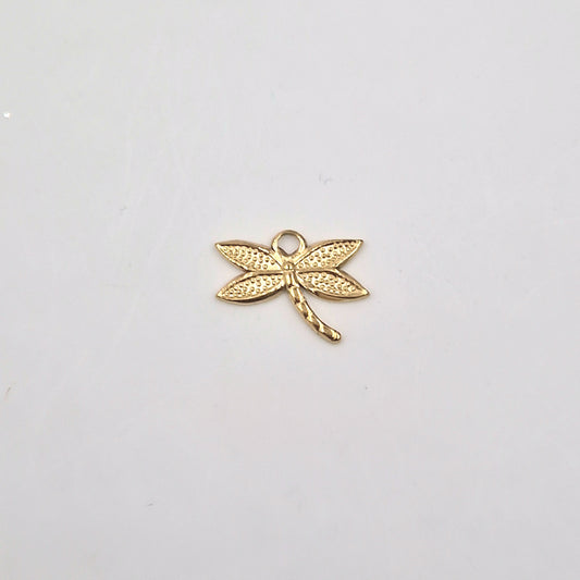 Charm Libellule doré