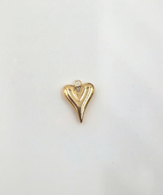 Charm Coeur bubule doré