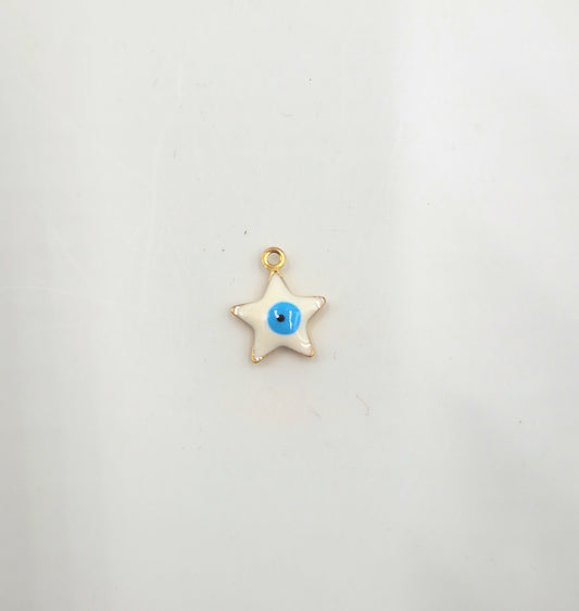 Charm mini Etoile Oeil maléfique doré