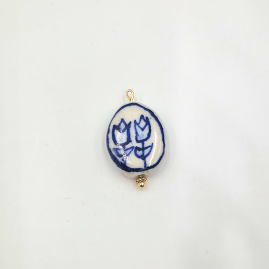 Charm Perle céramique Tulipe