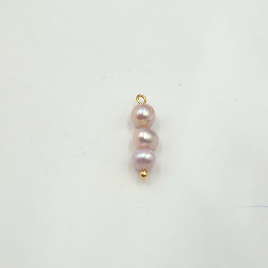 Charm trio de perles d'eau douce