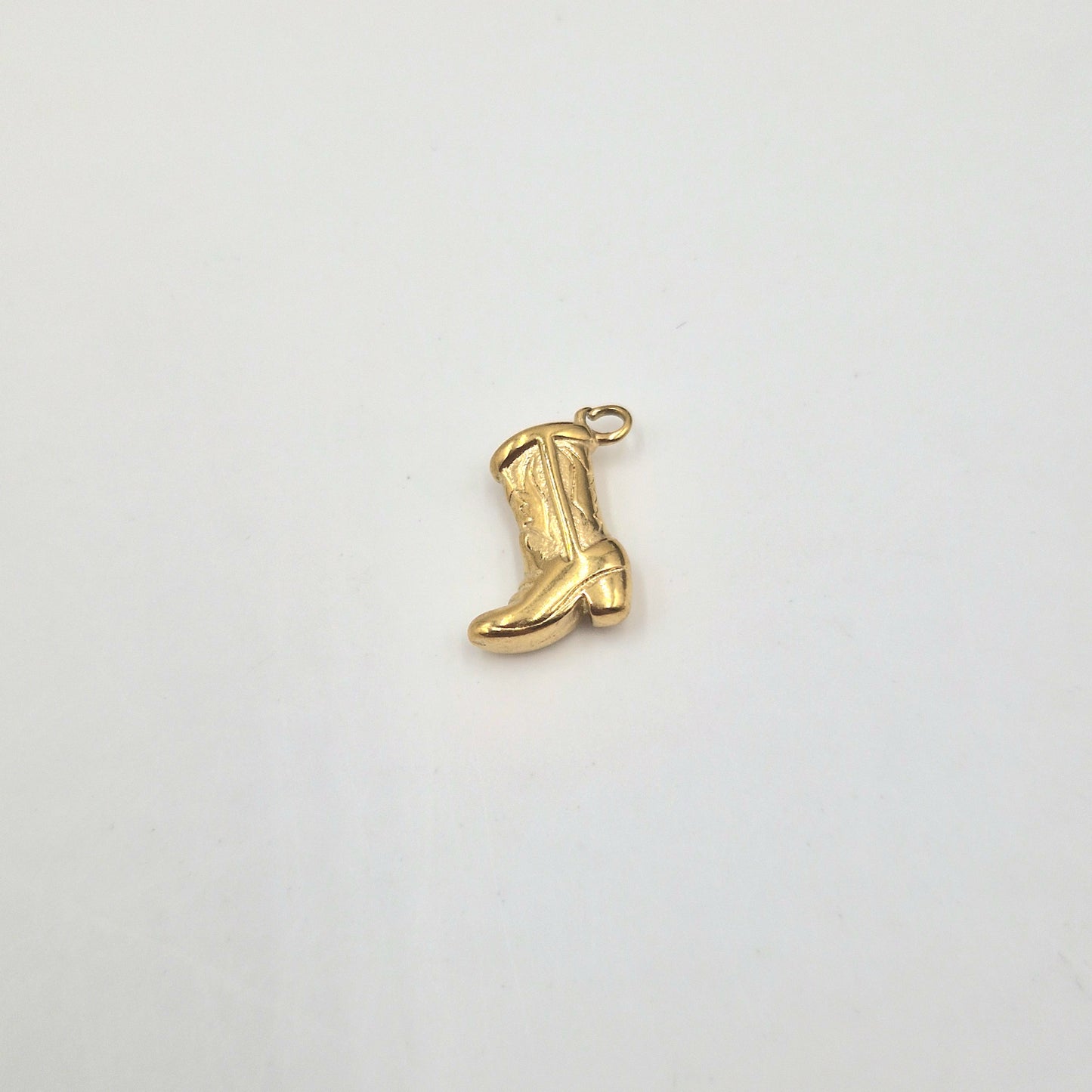 Charm Botte Cowboy doré