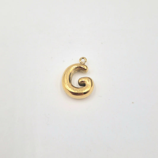 Charm maxi Lettre bubule doré