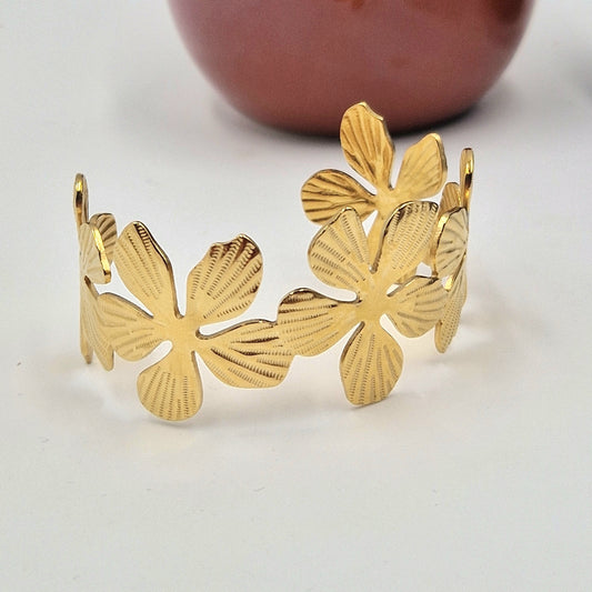 Bracelet manchette Flora
