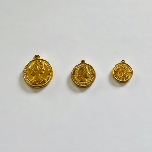 Charm Pièce de monnaie doré