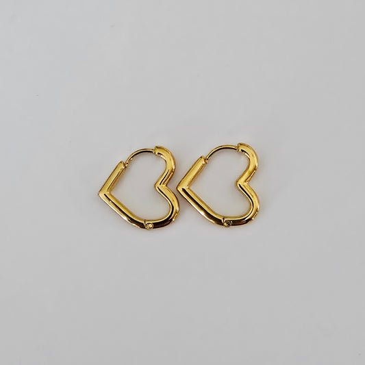 Créoles coeur 1,8*2 cm