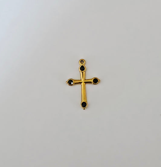 Charm Croix zircon blanc