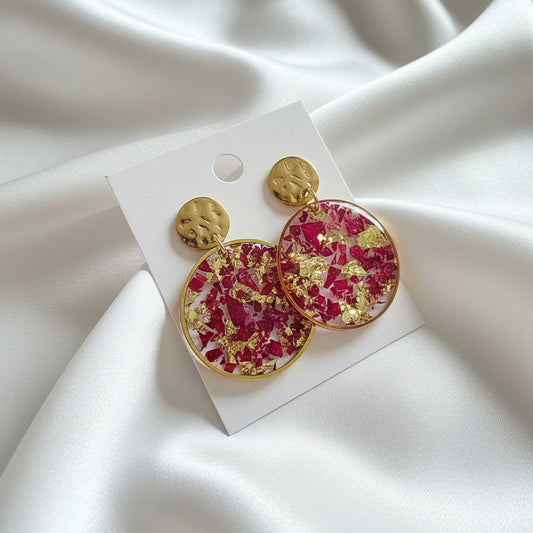 Boucles d'oreilles Pétale de Rose