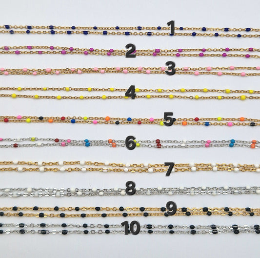 Chaine seule perles